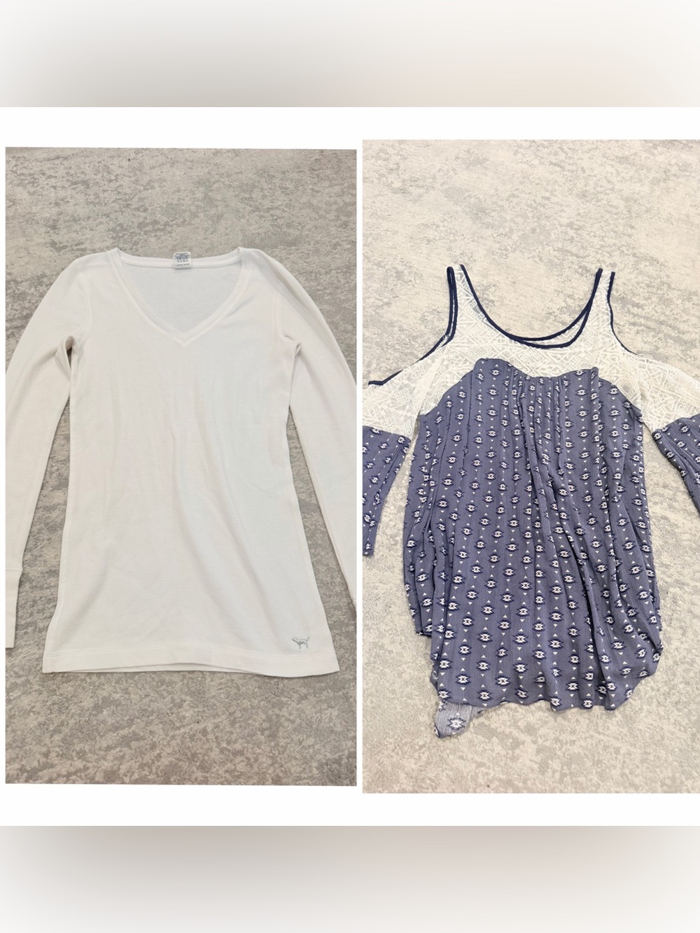 VS Top and Umgee  Long Sleeve Top Bundle
